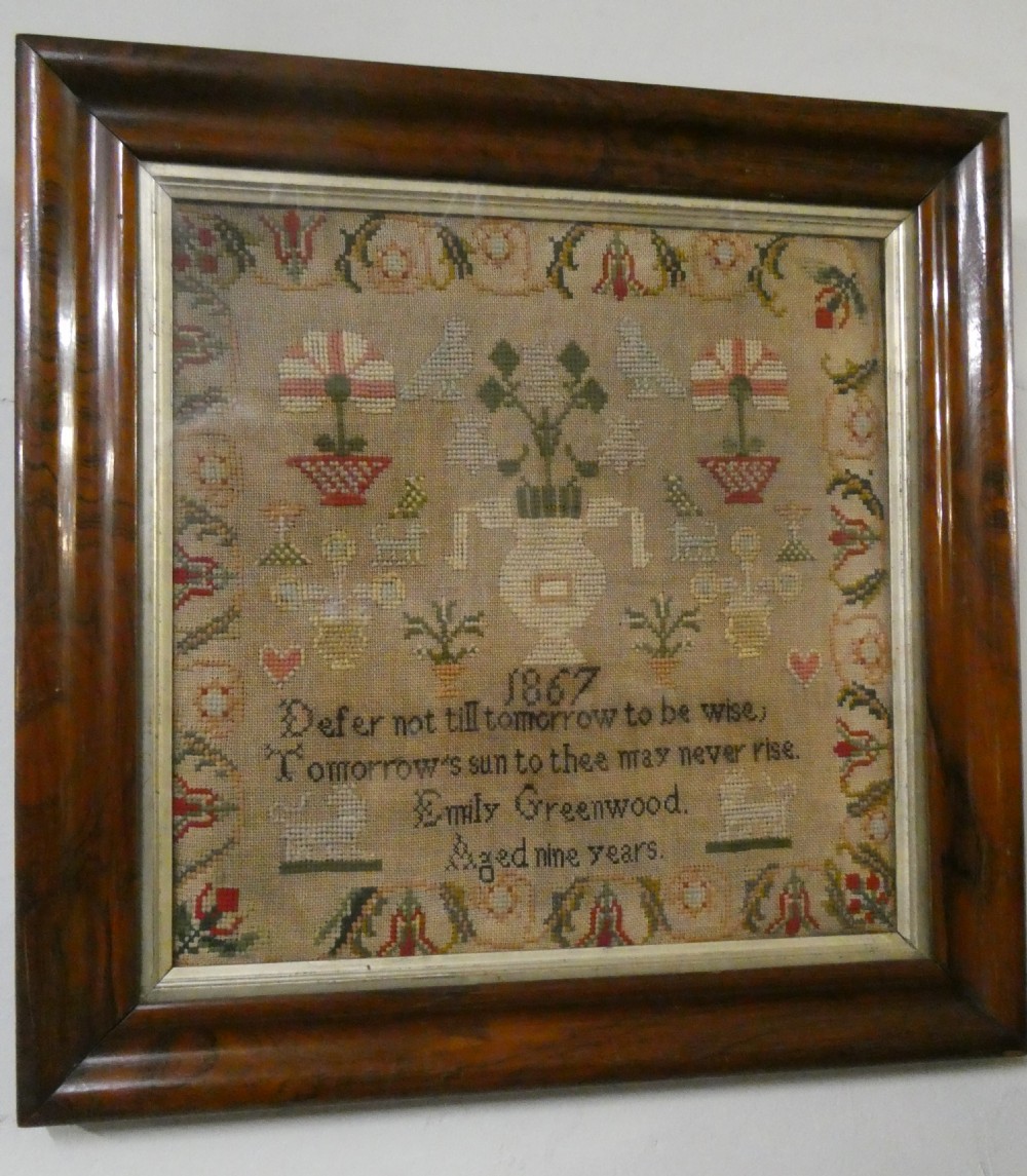 19thC Needlework Sampler View VII