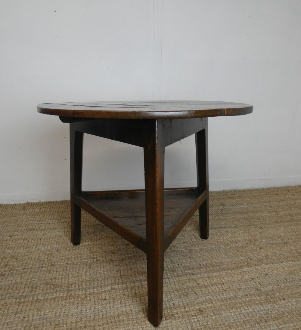 18th Century Oak Cricket Table View X