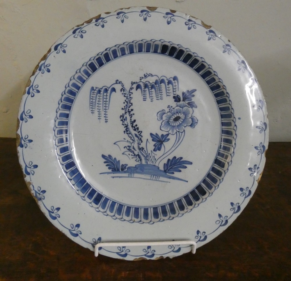 18th C English Delft Charger