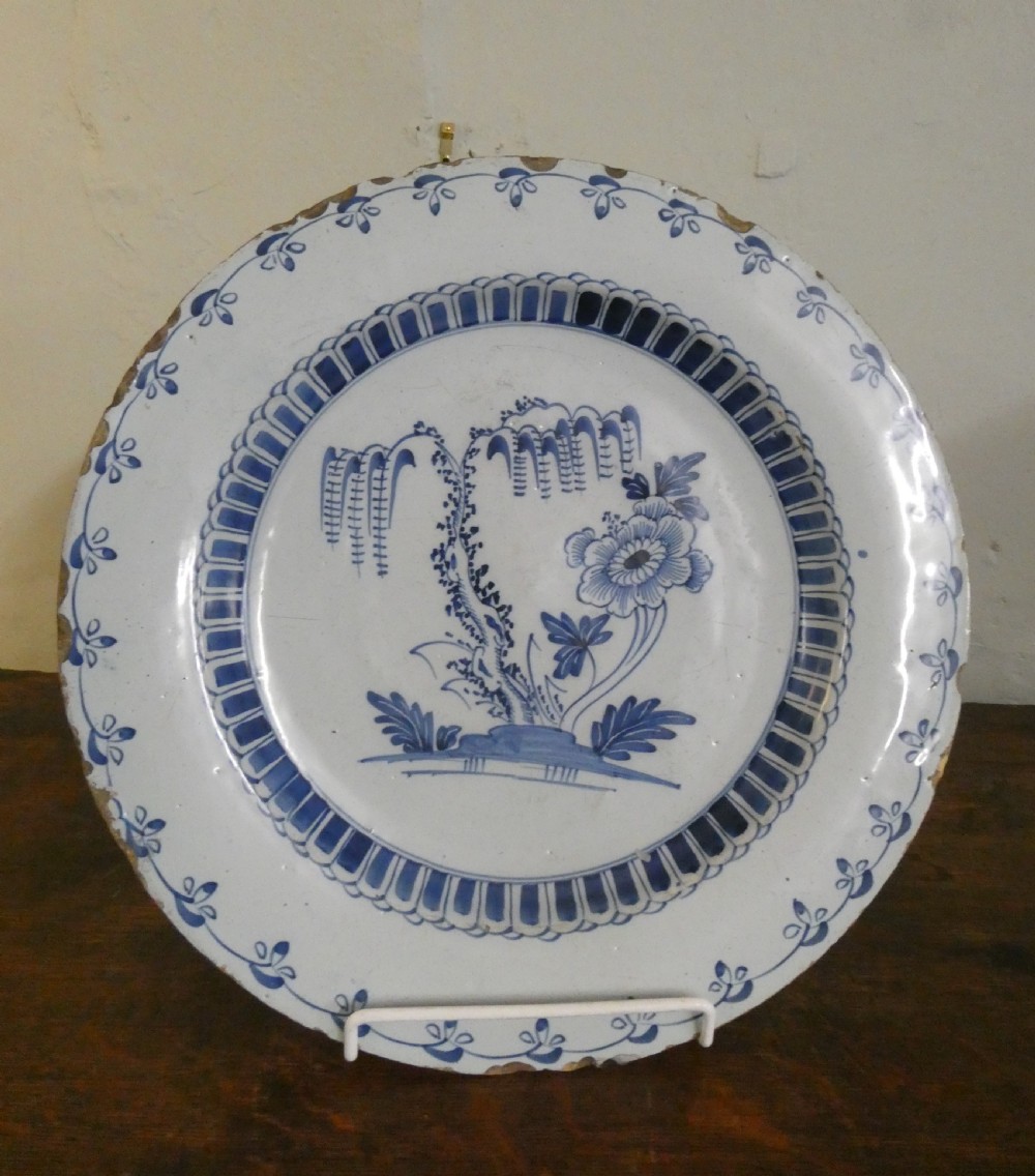 18th C English Delft Charger View VII