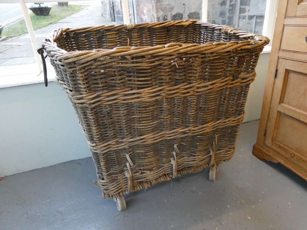 1900s Wicker Mill Basket