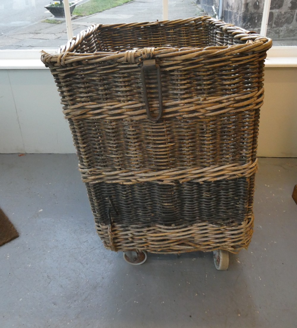 1900s Wicker Mill Basket View V