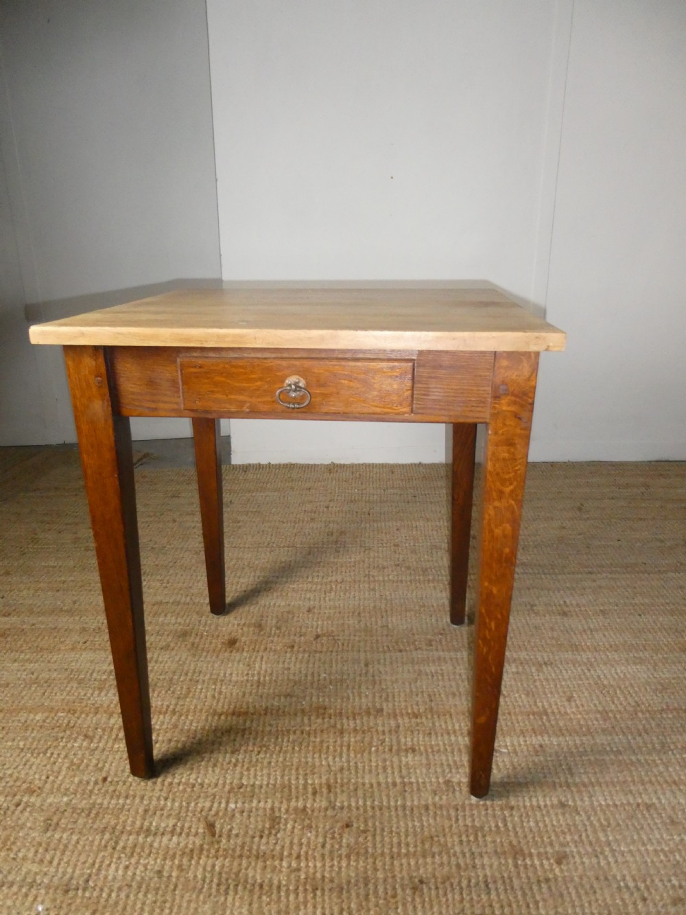 Pair Oak Side Tables View III