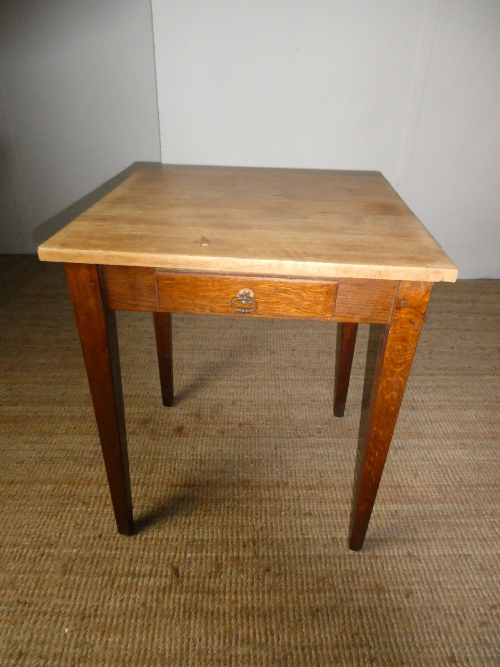 Pair Oak Side Tables View VI