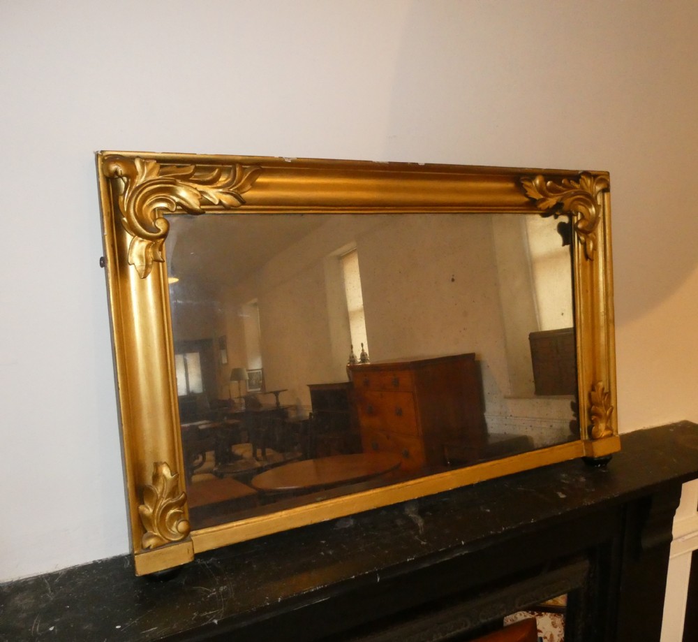 19th Century Gilt Overmantle Mirror View V
