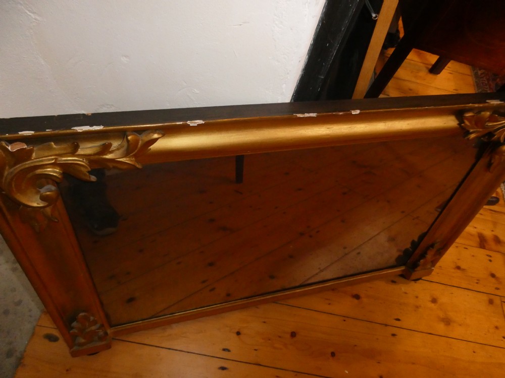 19th Century Gilt Overmantle Mirror View X