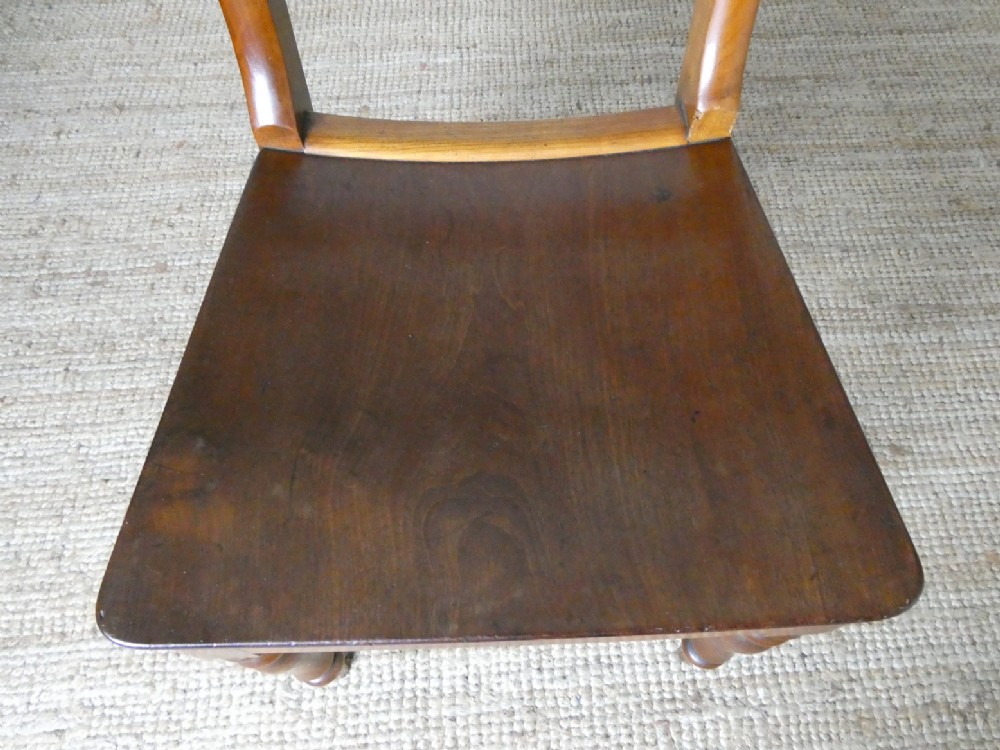 Set of EIGHT 19thC DINING or KITCHEN CHAIRS