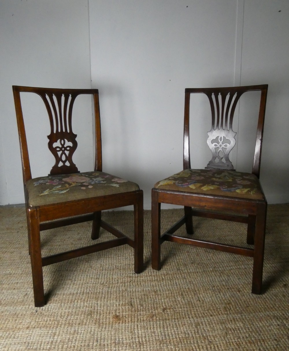 Pair English 18thC Chairs