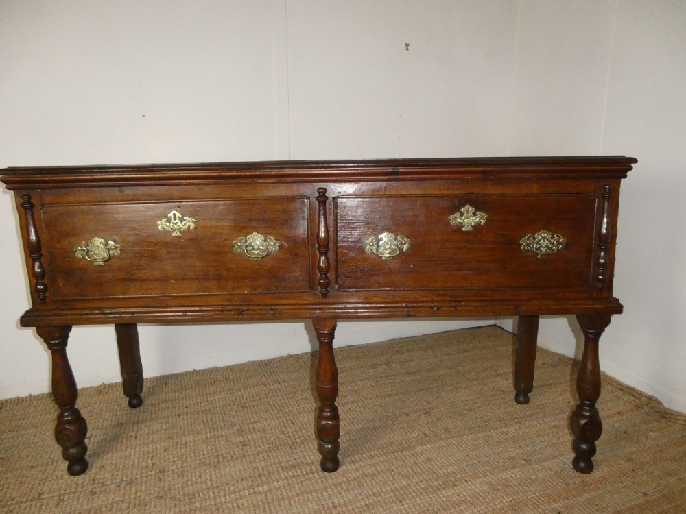 Small English 18thC Oak Dresser 