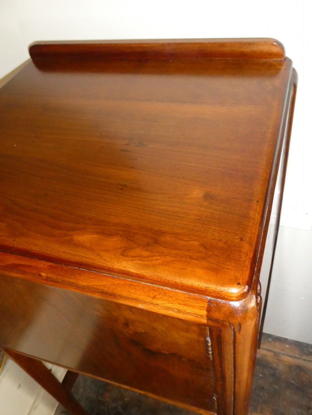 Neat Walnut Bedside Cabinet View VI