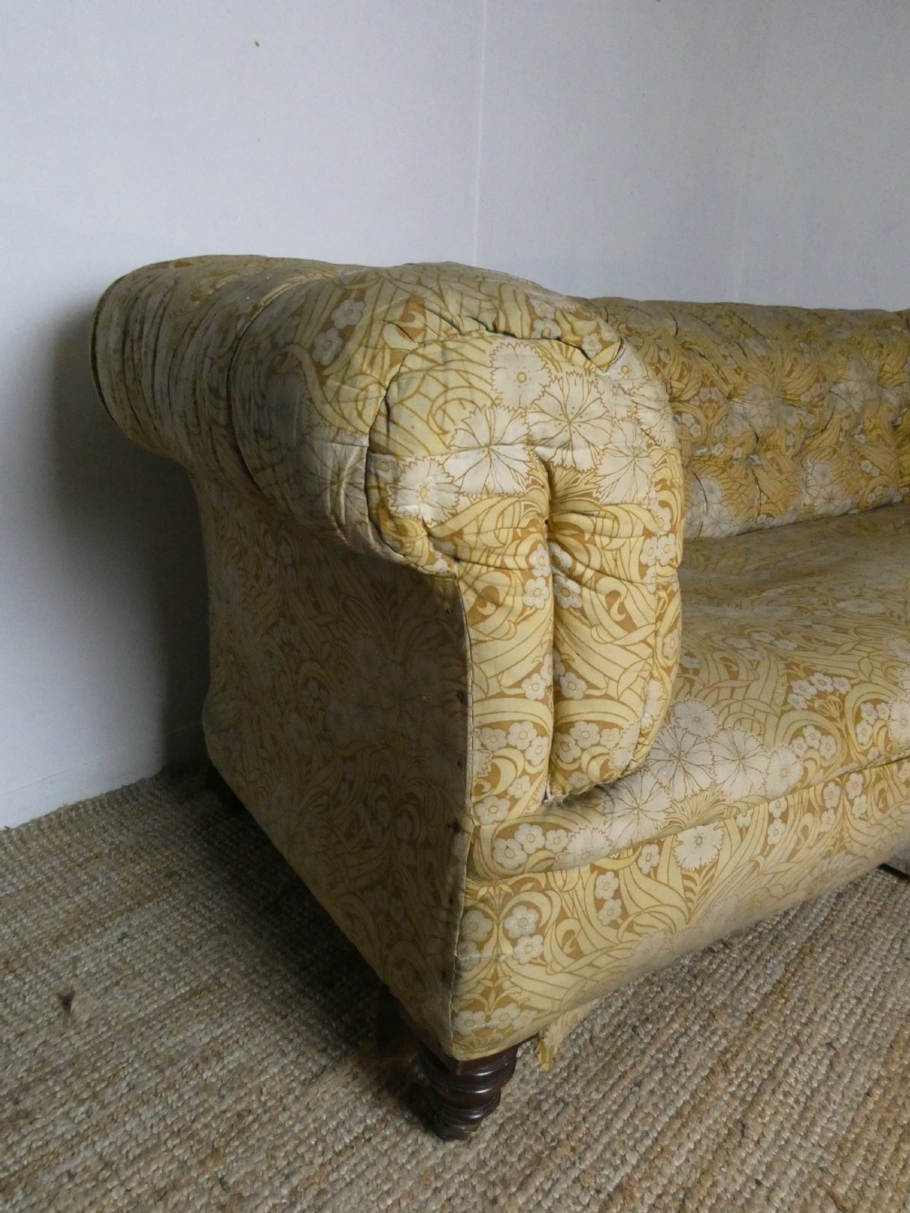 19thC Chesterfield Sofa View IV