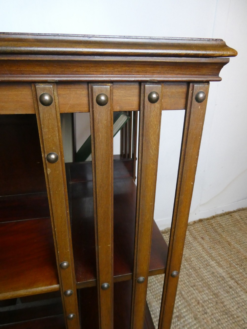 Strong Metal Base Revolving Bookcase View II
