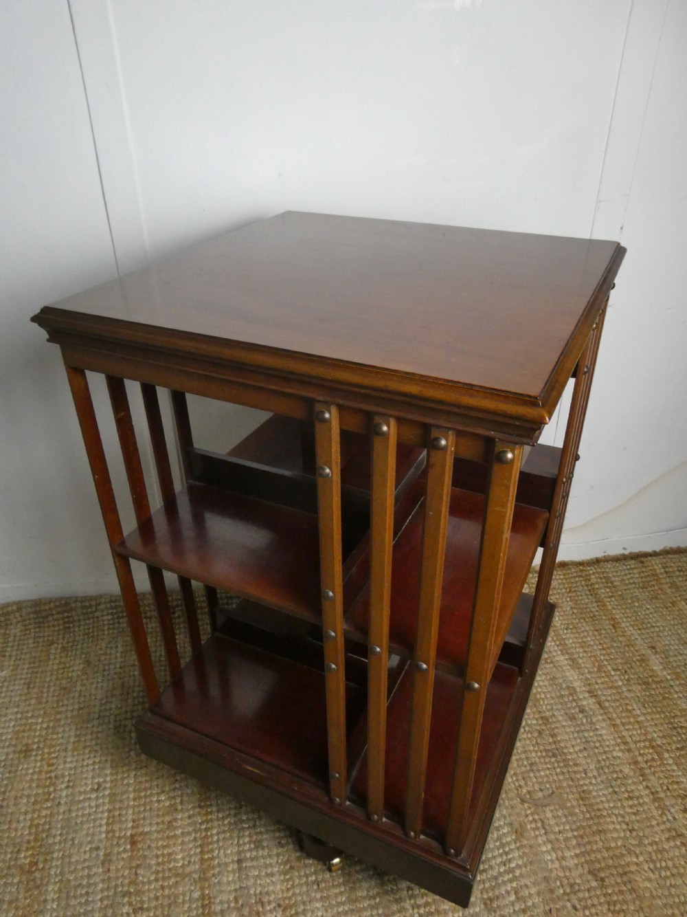 Strong Metal Base Revolving Bookcase View X