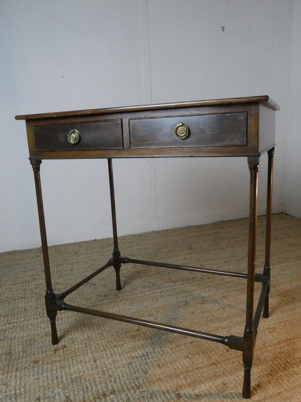 Neat Two Drawer Side Table