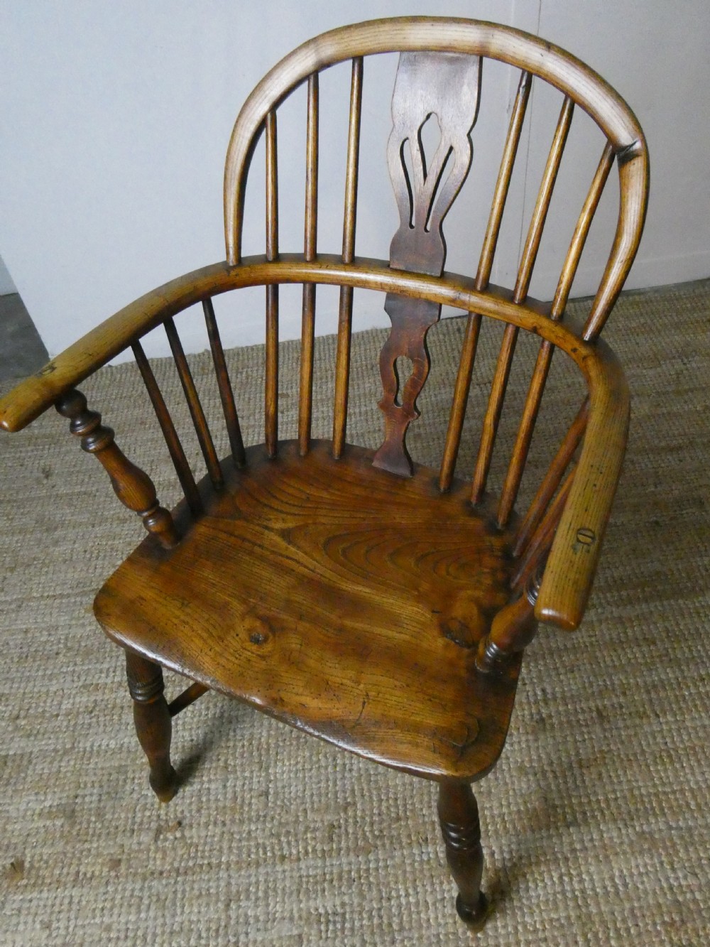 19thC Ash & Elm Windsor Chair View II