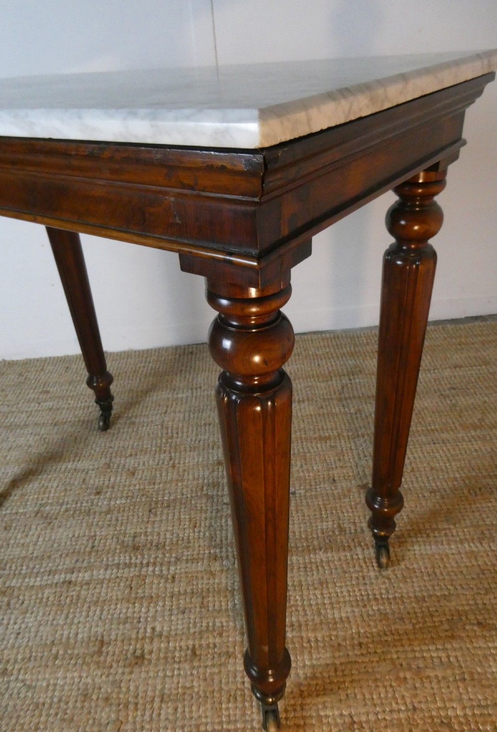 Fine Regency Marble Top Console Table View VI