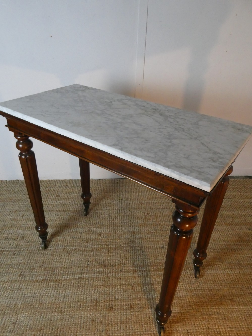 Fine Regency Marble Top Console Table View XI