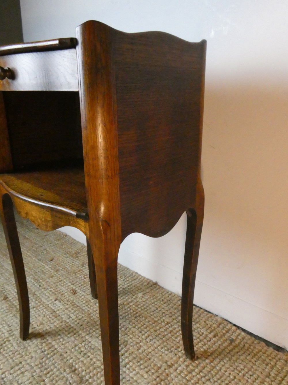 Pair Oak Bedside Cabinets View VI