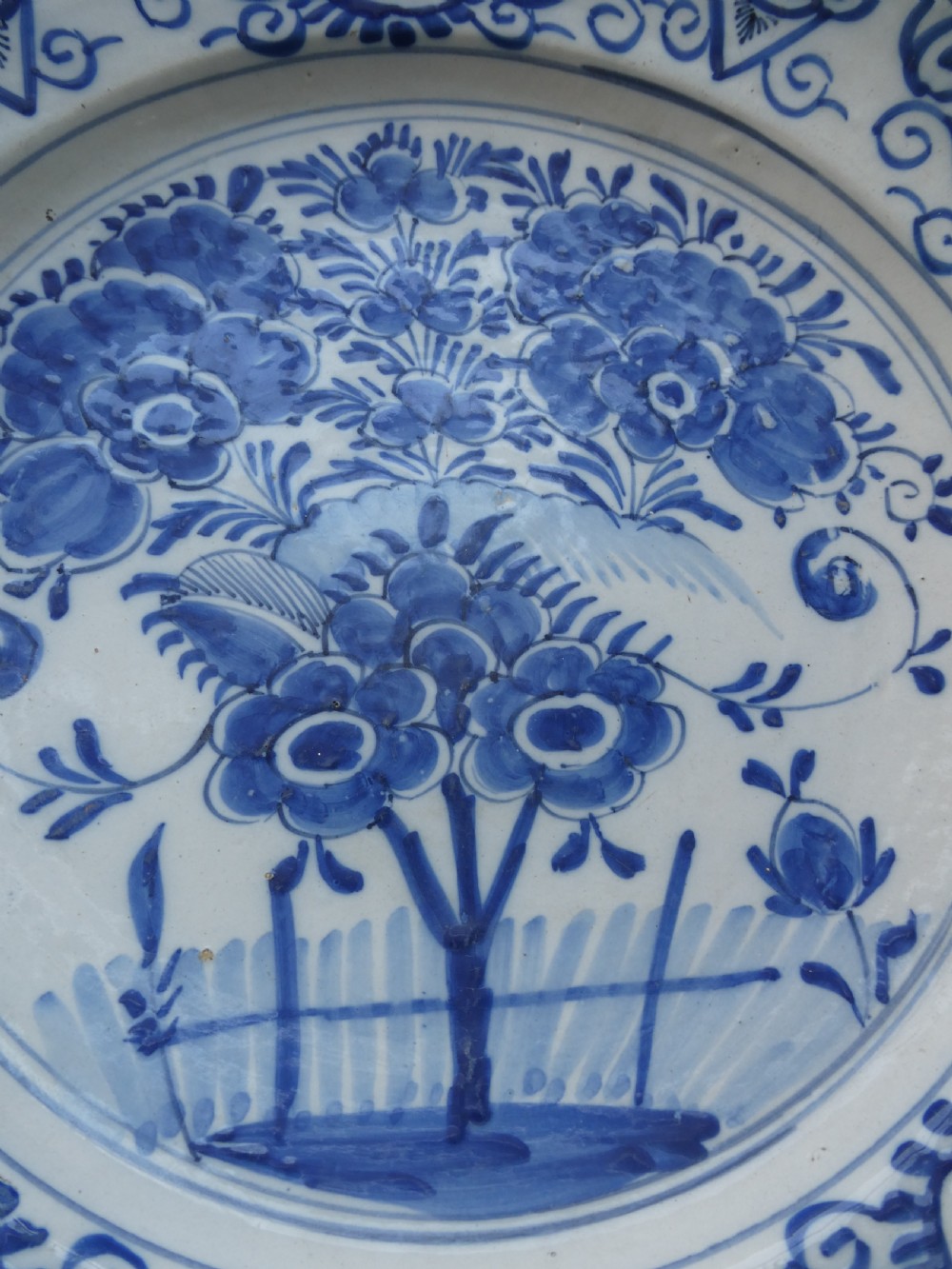 Pair 18thC Dutch Delft Chargers View IV