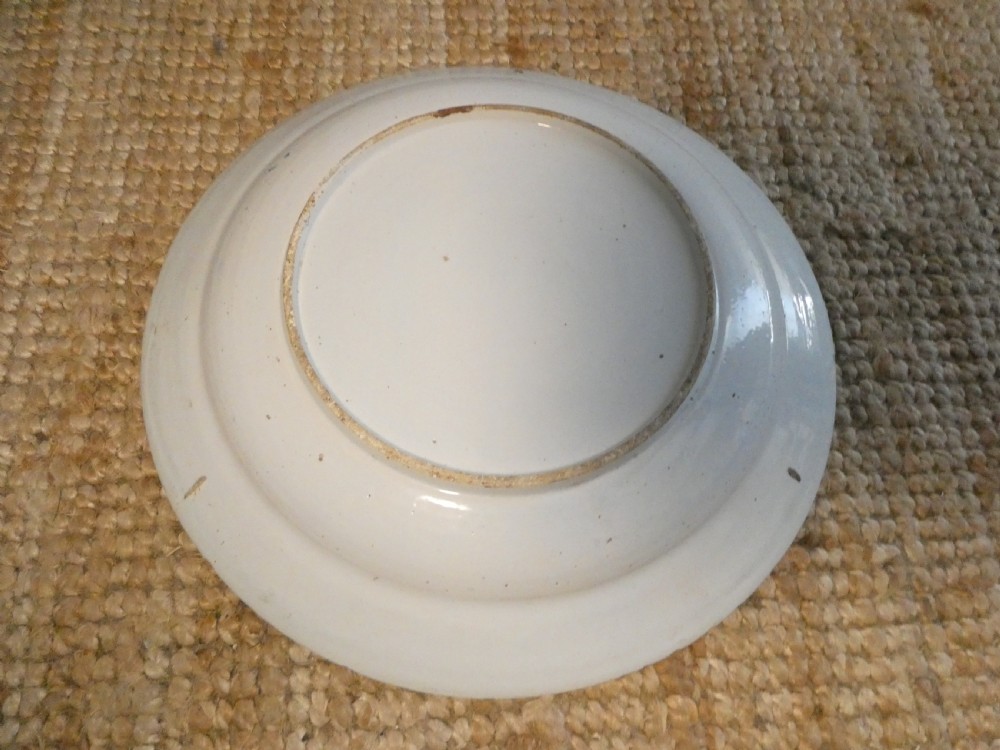 Pair 18thC Dutch Delft Chargers View V
