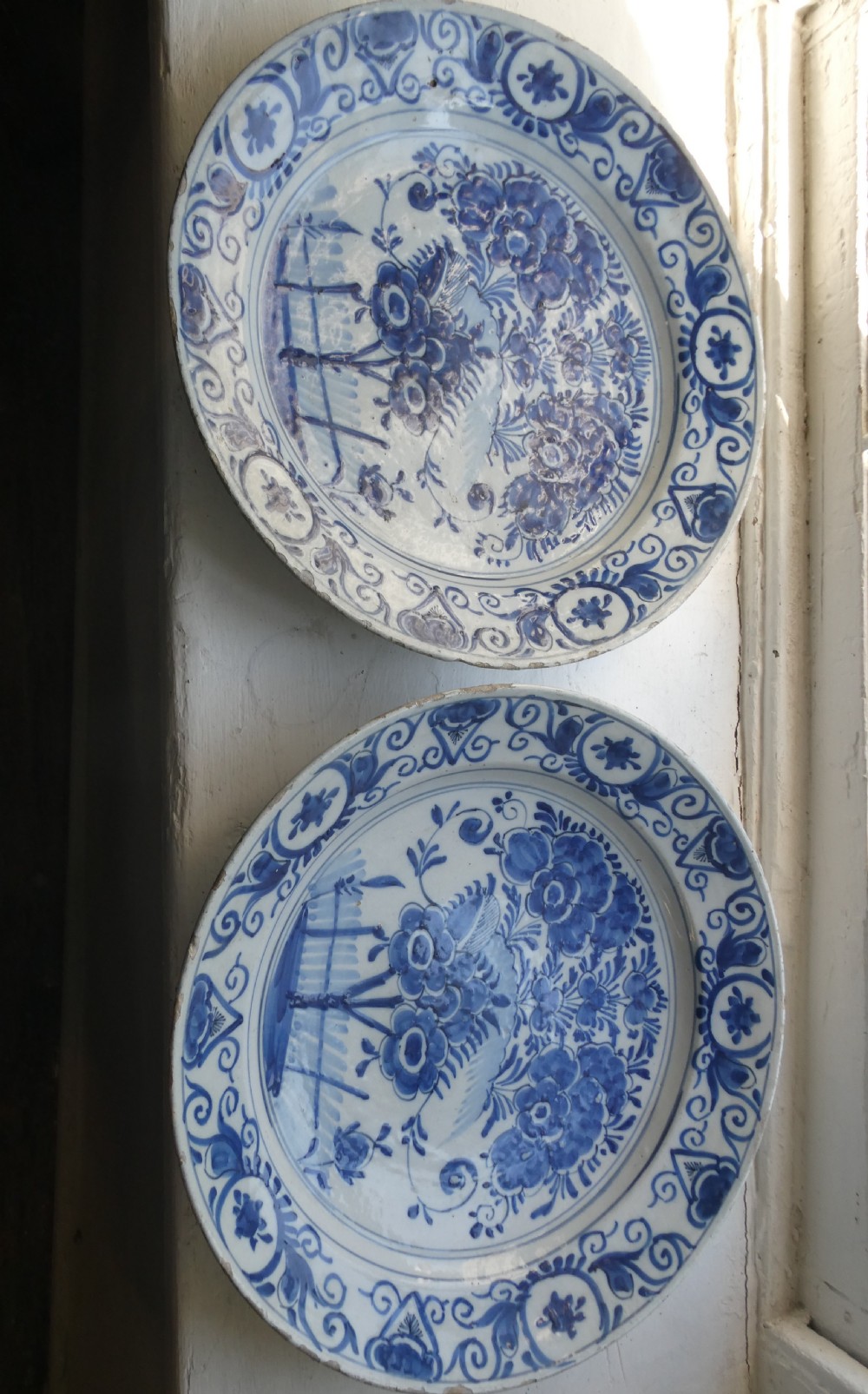 Pair 18thC Dutch Delft Chargers View XI