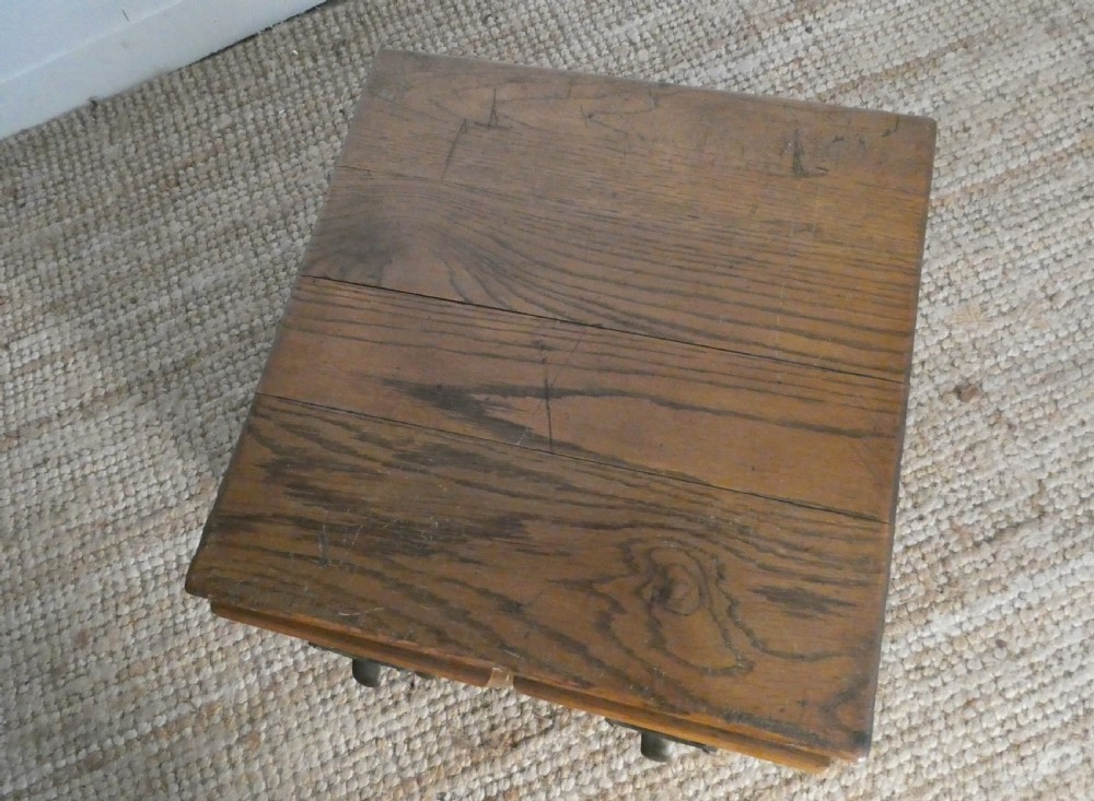 English Oak Index Card Box View V