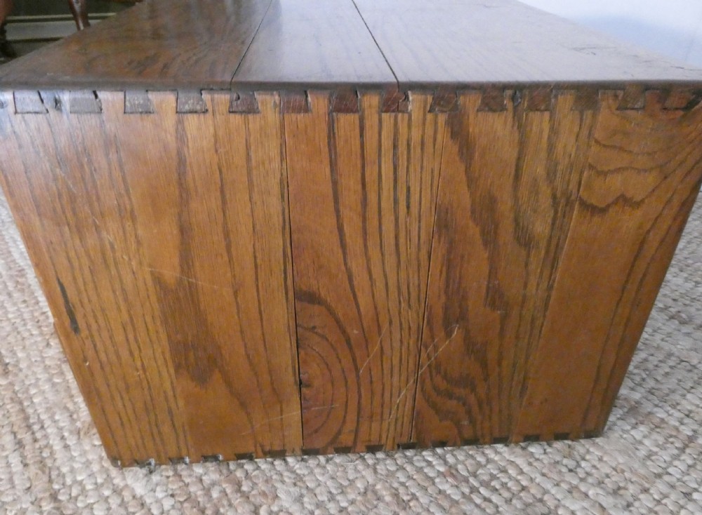 English Oak Index Card Box View VIII