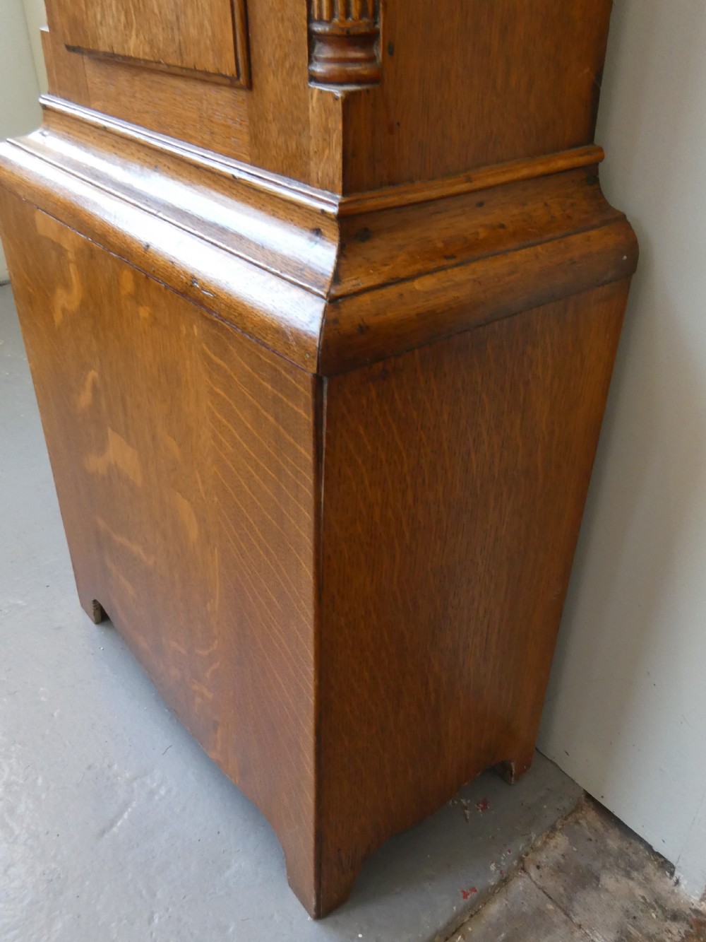 Oak Longcase Clock Andrew Maule WOOLER View VII
