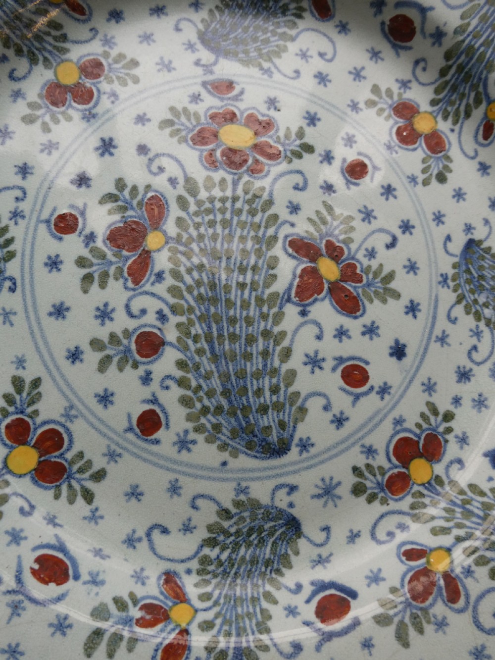 Large French Faience Plate View II