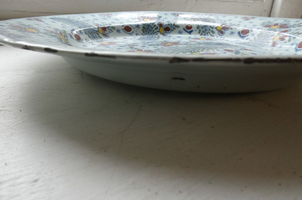 Large French Faience Plate View IV