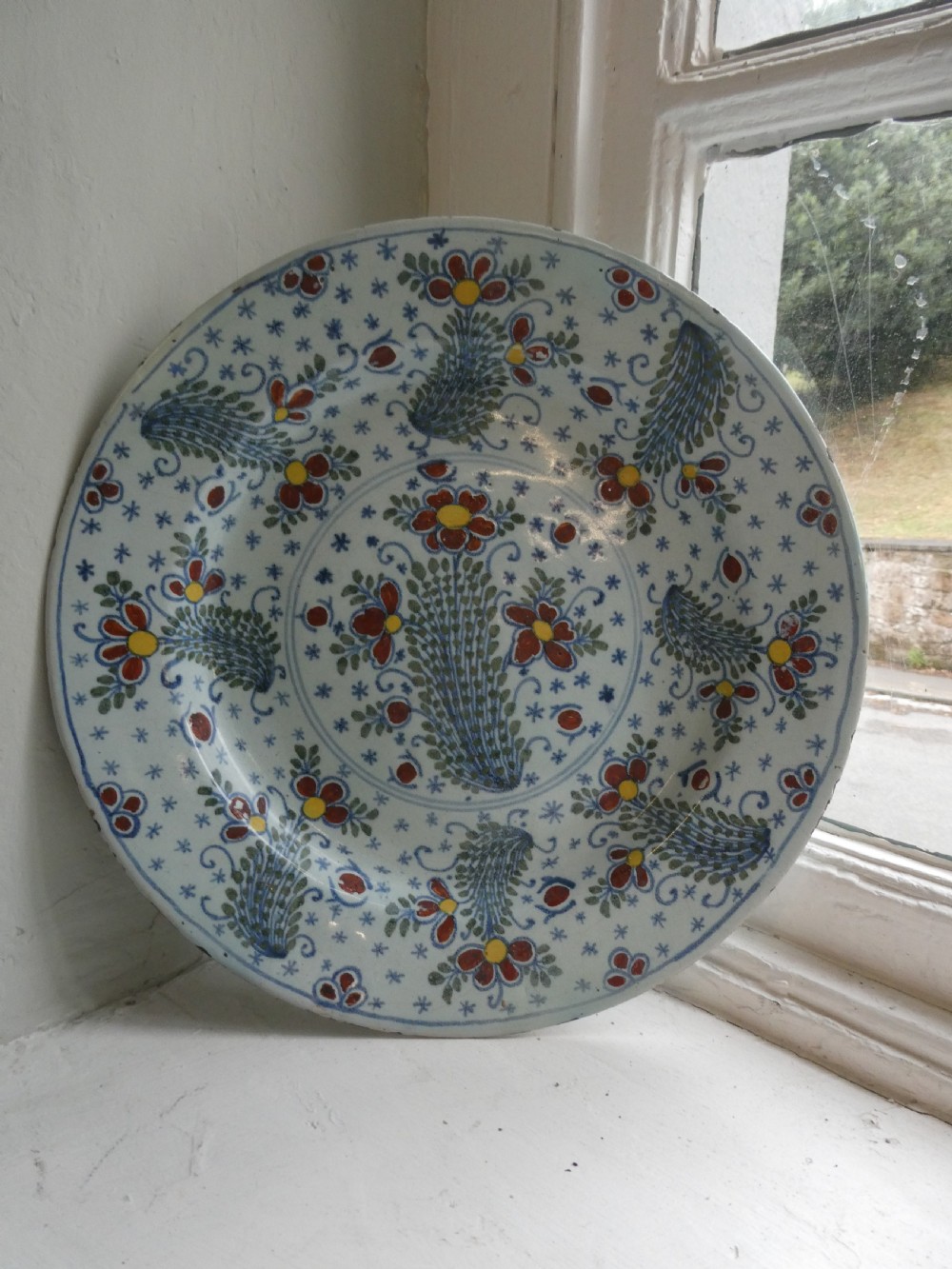 Large French Faience Plate View VI