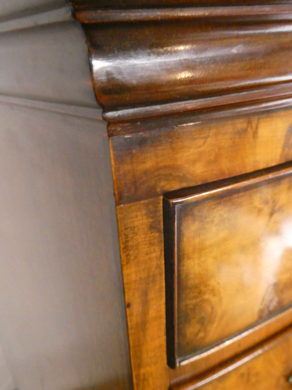 1920's Burr Walnut Chest on chest View VIII