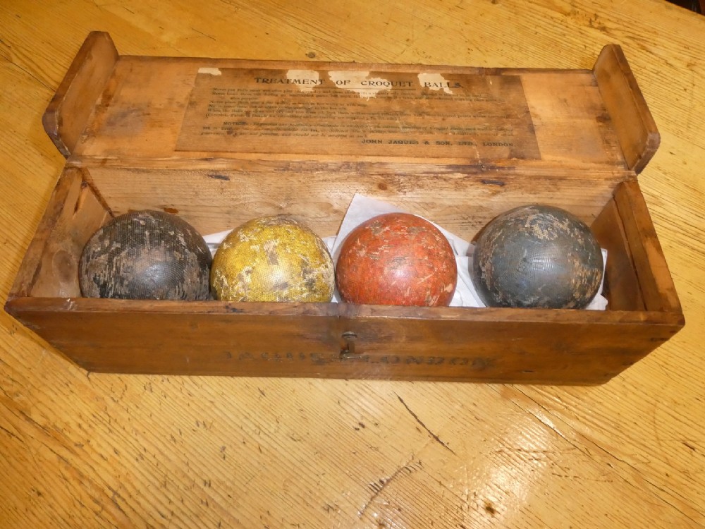 Set of Jaques London Croquet Balls