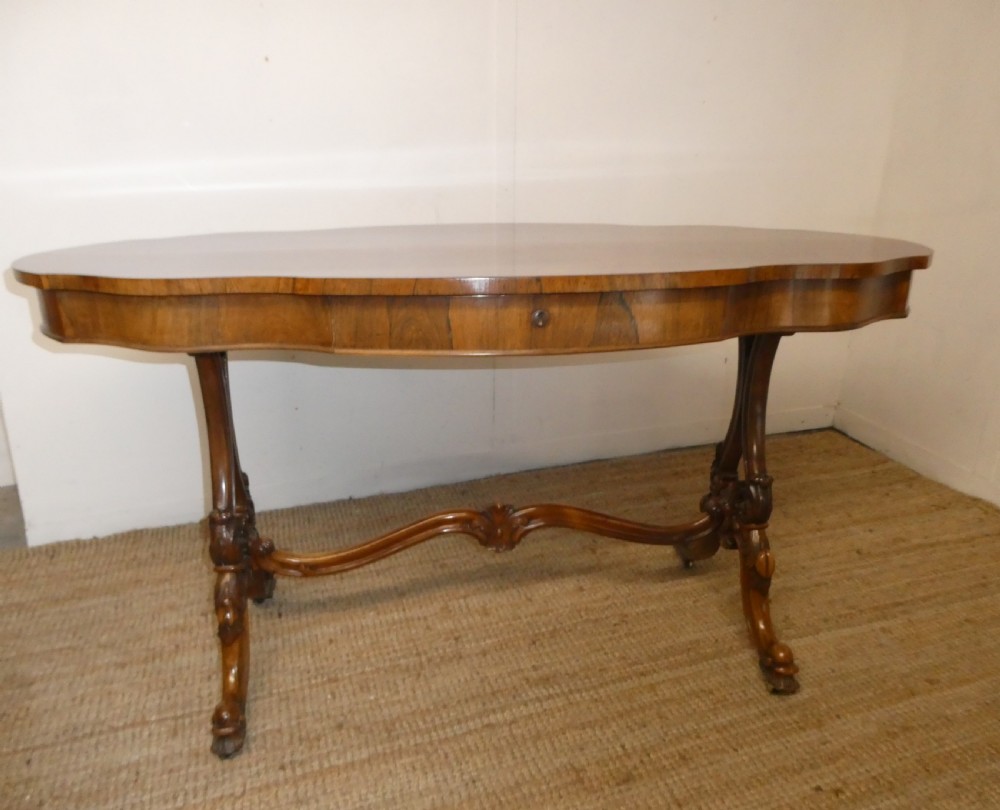 19thC Shaped Centre Table