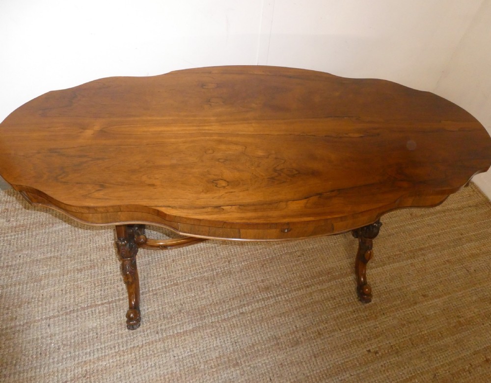 19thC Shaped Centre Table View II
