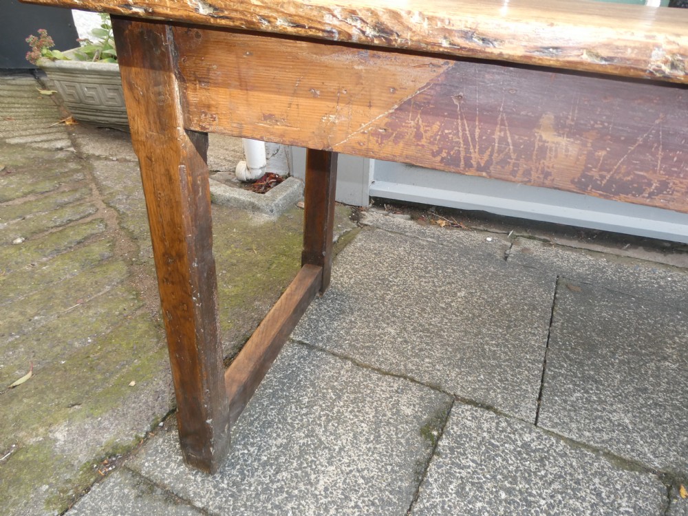 19thC Pine Refectory Table View VI