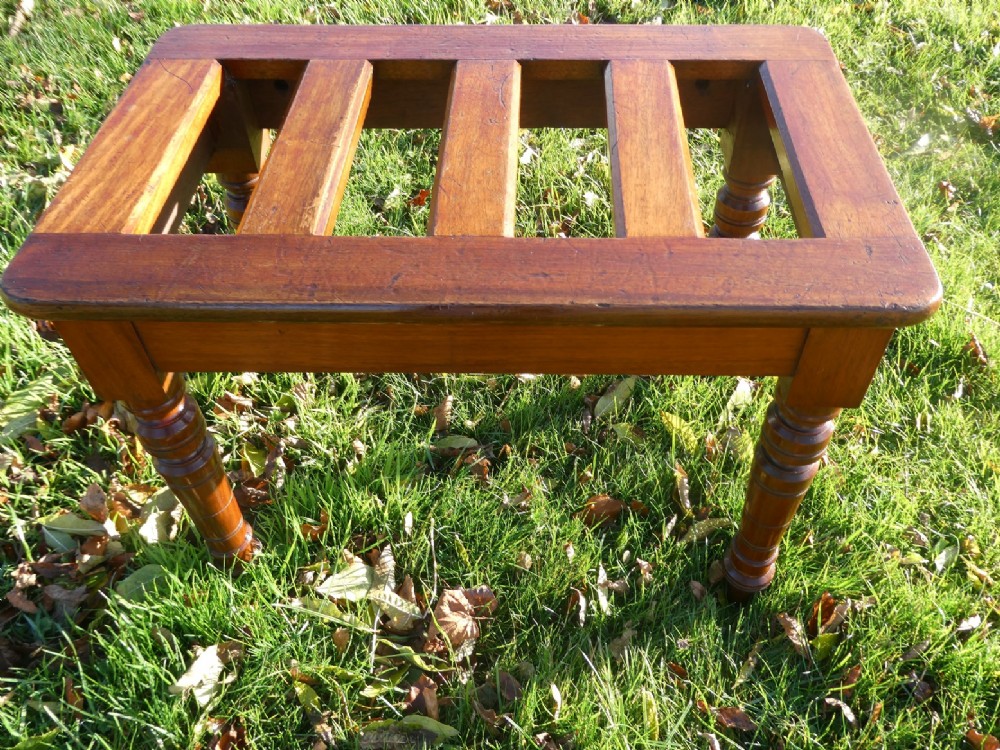 19thC Walnut Luggage Rack