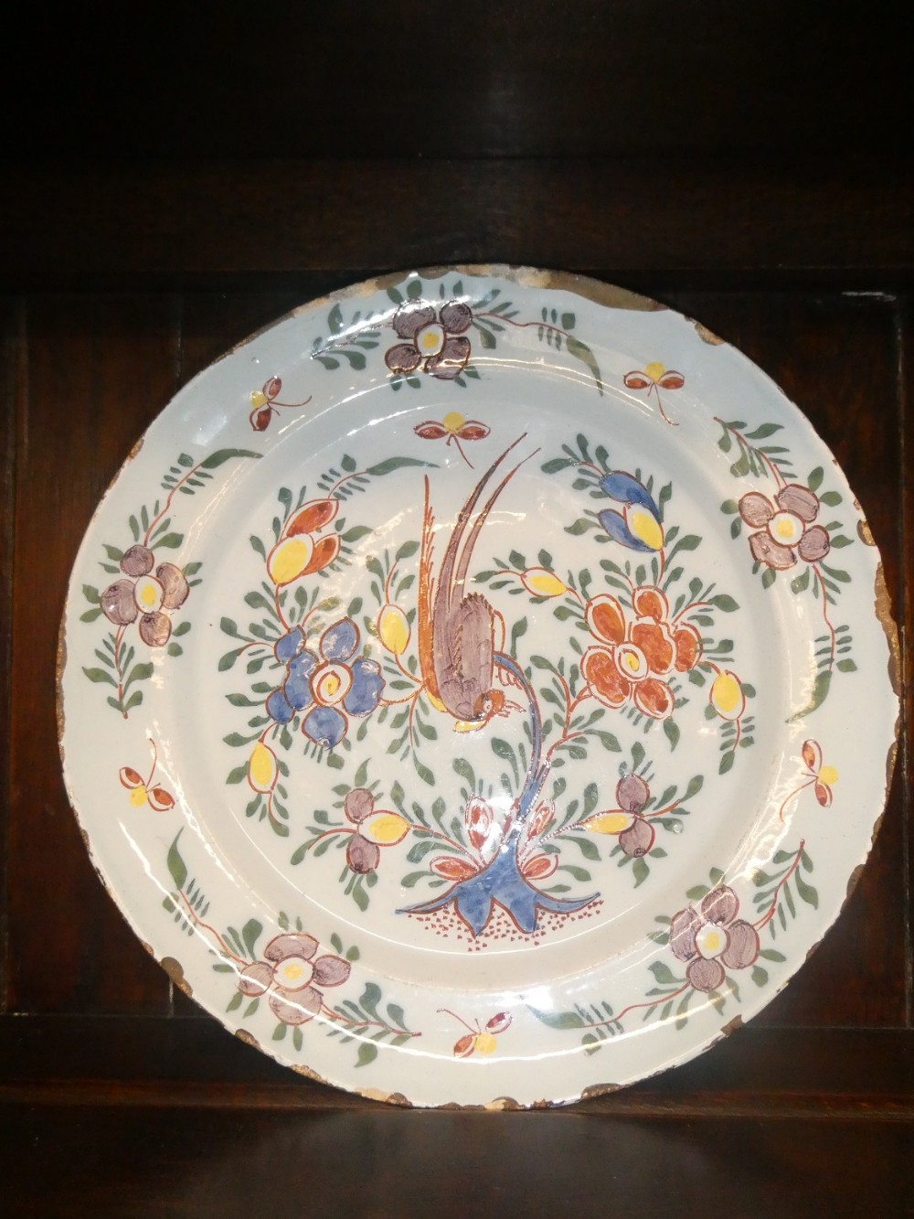 18thC English Delft Plate
