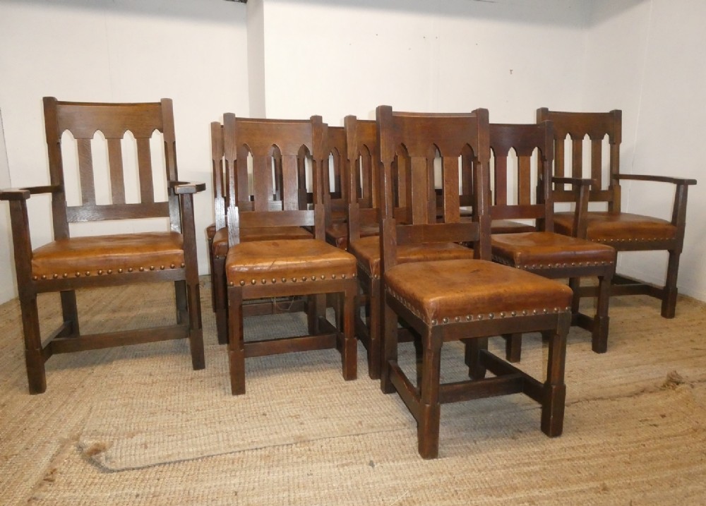 Set of 12 Liberty & Co Oak Dining Chairs