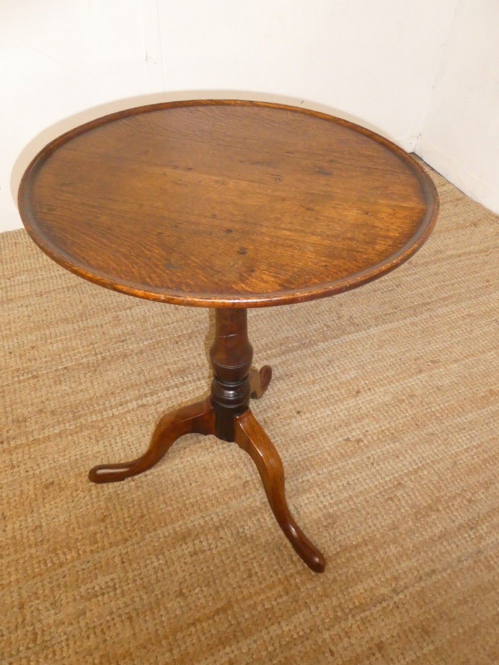 18thC Elm & Oak Round Table