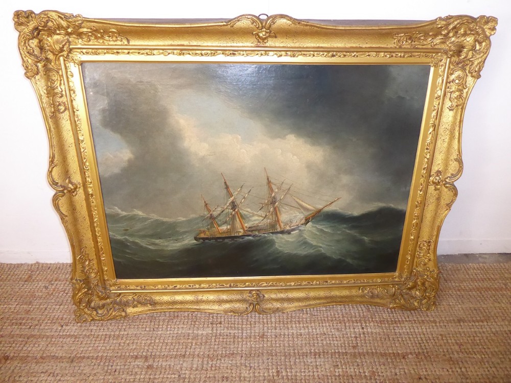 19th Century Marine Oil Painting