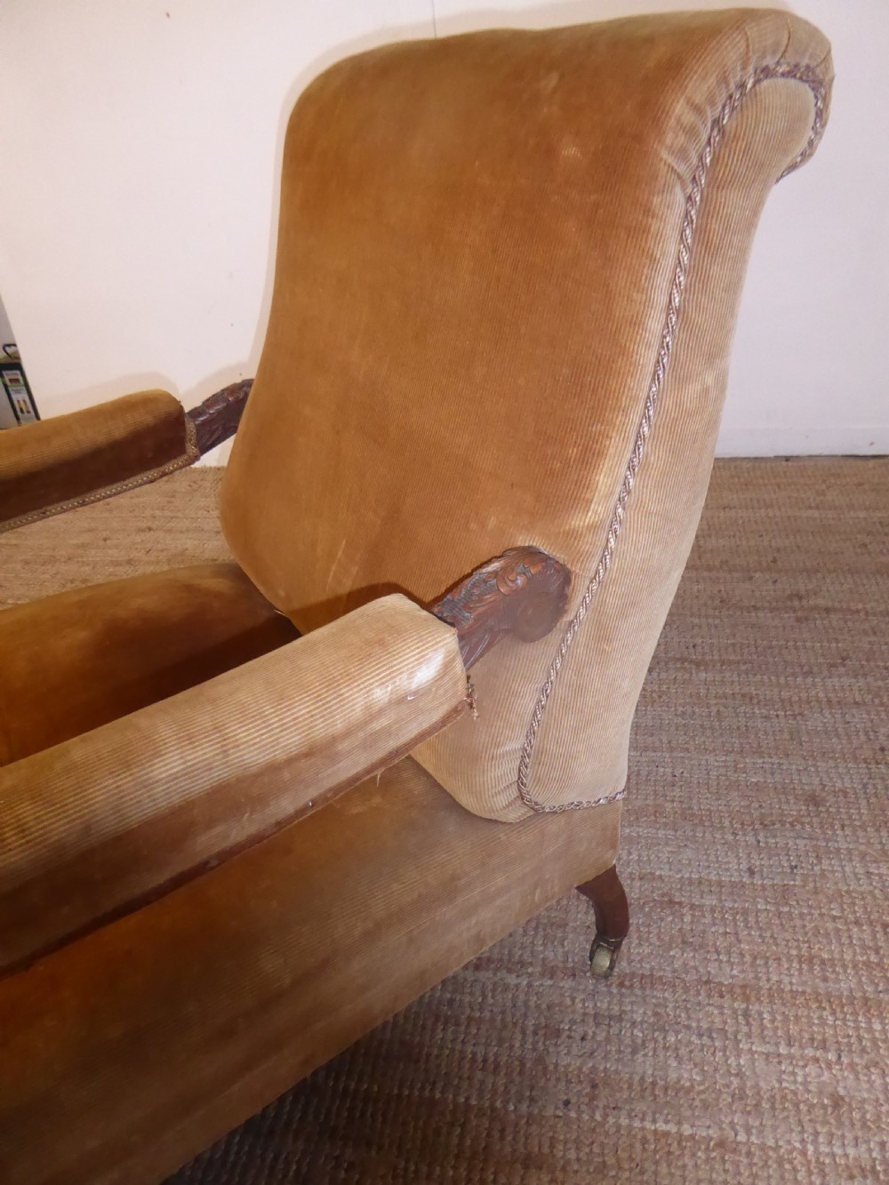 Deep Seated 19thC Reading Armchair View VIII