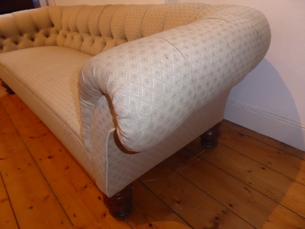 19thC Chesterfield Sofa View V