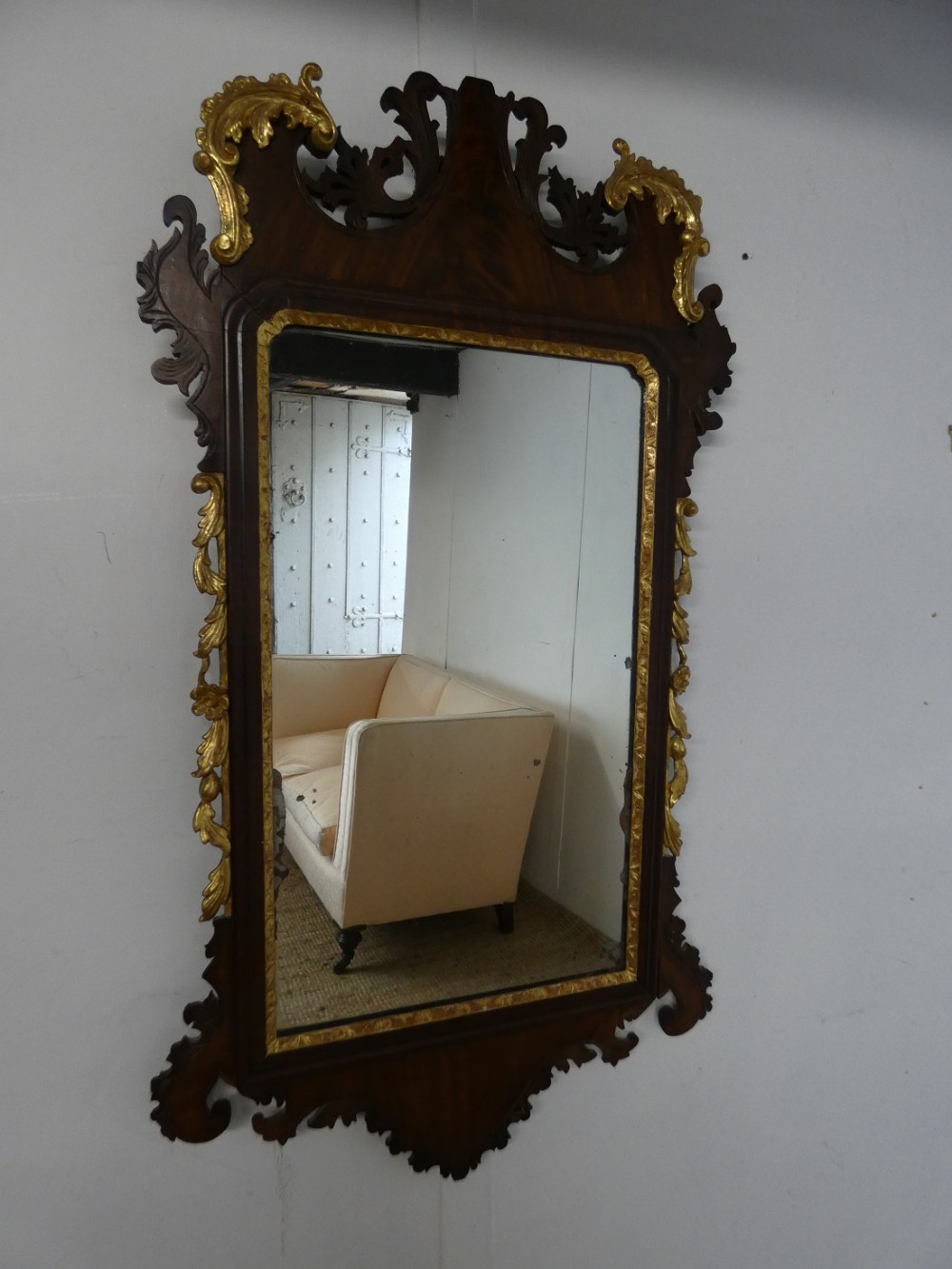 18th Century Parcel Gilt Mirror