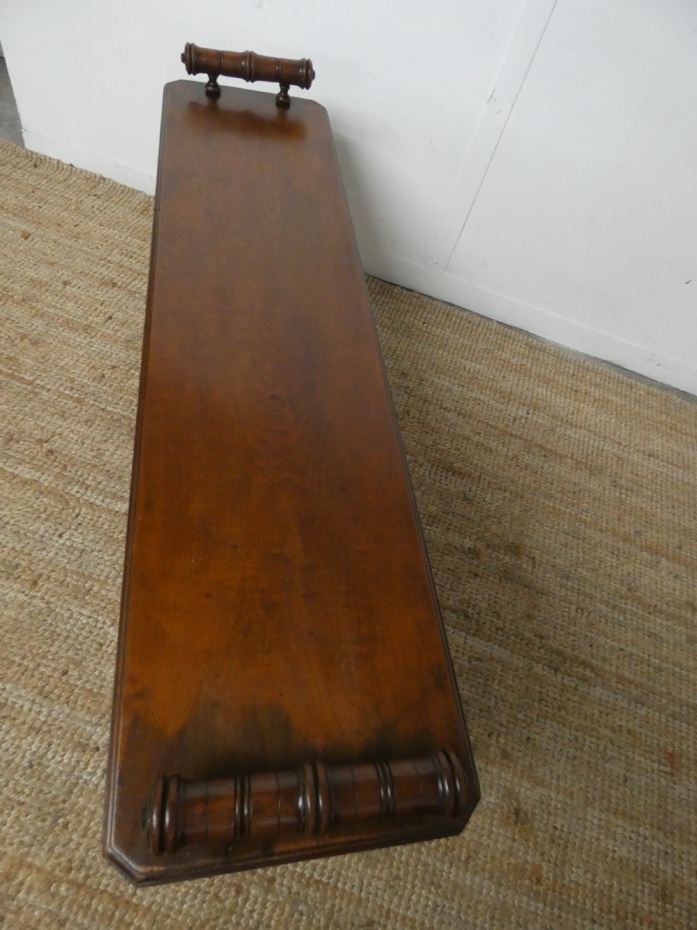 19th C Walnut Hall Bench View III