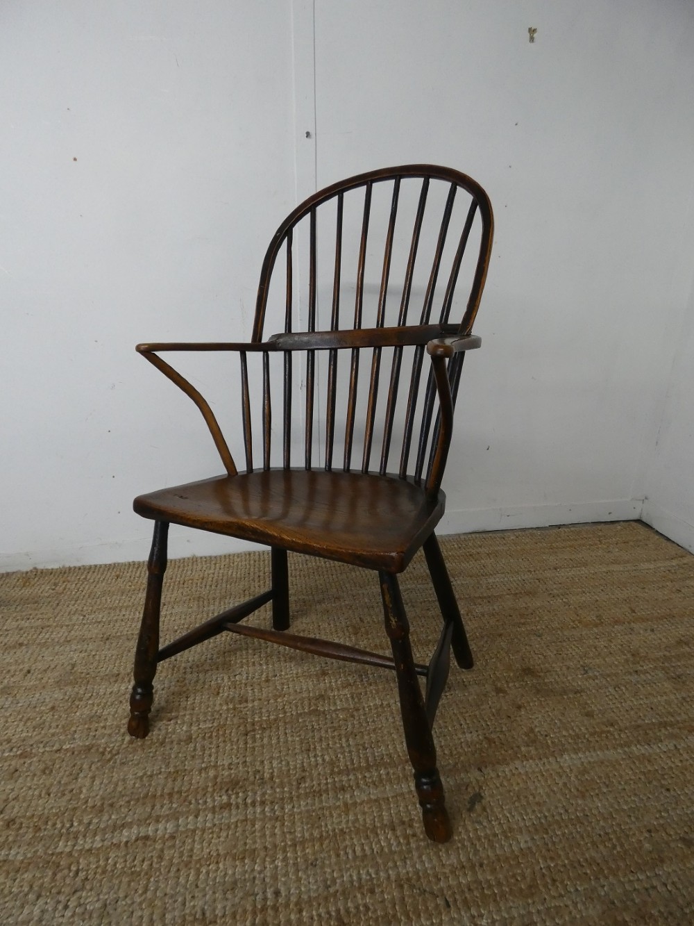 English 18thC Hoop Back Windsor Chair