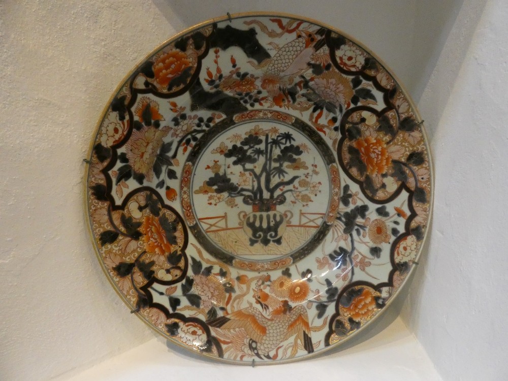 Large18th Century Imari Charger 55cm Diameter