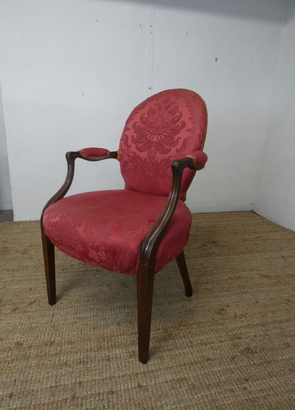 English 18th C Hepplewhite  Arm Chair