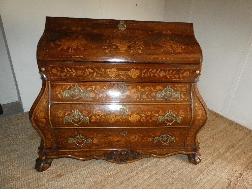 18thC Dutch Marquetry Bureau