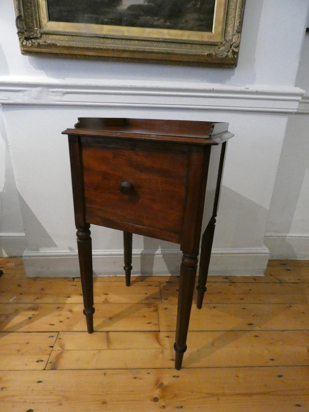 19thC Bedside Table